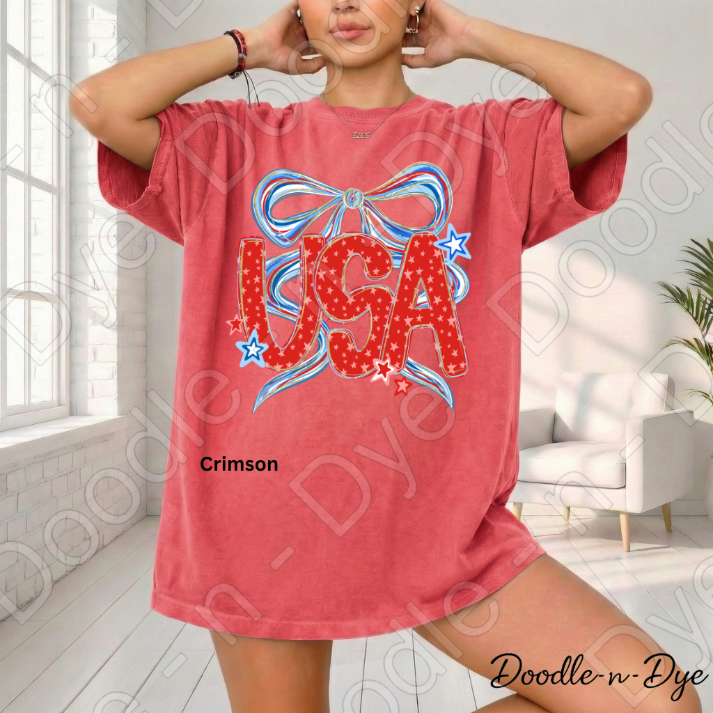 USA 4th of July Shirt, Patriotic Comfort Colors Tee, Red White Blue USA Shirt, Independence Day Tee, Fourth of July Graphic Tee