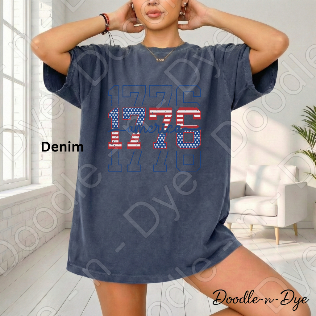 1776 America Shirt – Patriotic Vintage USA Comfort Colors Tee - July 4th 250 Anniversary T-Shirt