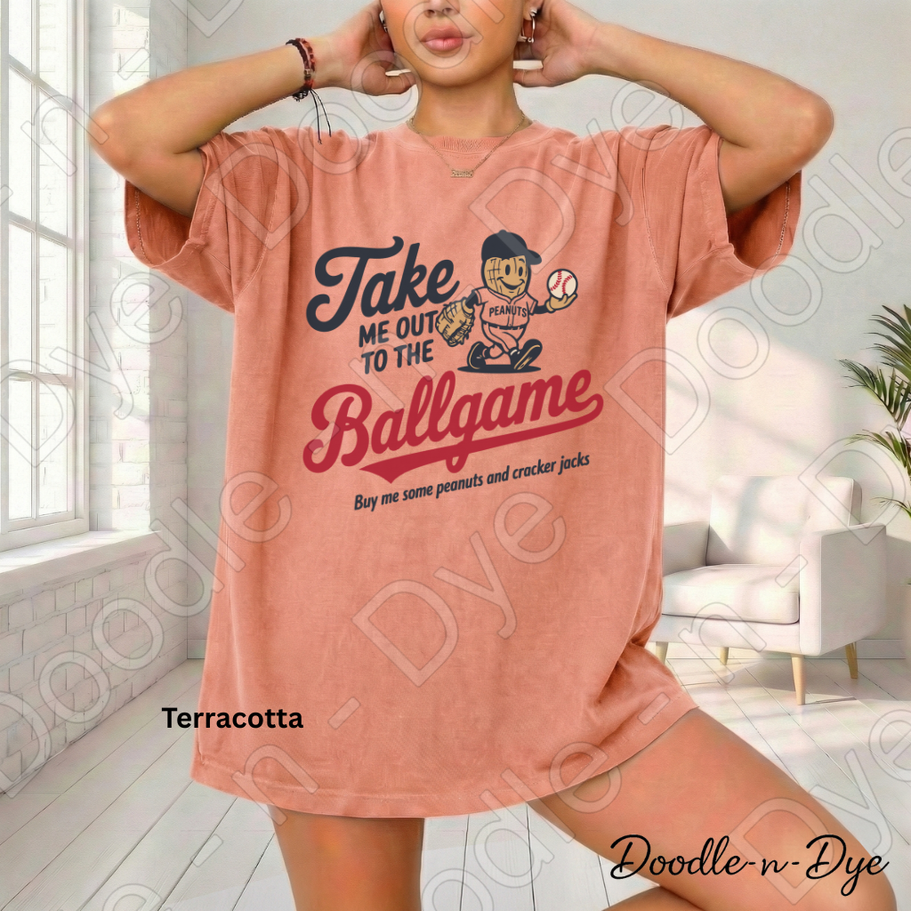 Take Me Out to the Ballgame Shirt – Baseball Peanut Comfort Colors Tee - Buy Me Some Cracker Jacks T-Shirt