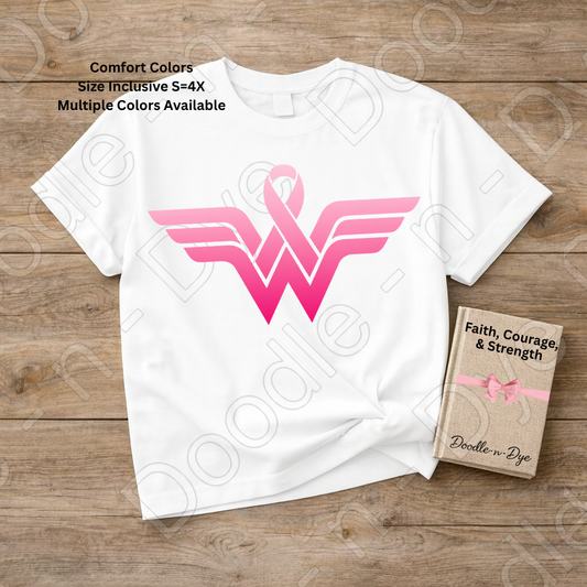 Fight Like a Girl Breast Cancer Awareness Shirt | Original Comfort Colors® Tee | Pink Ribbon Survivor Support Shirt | Breast Cancer Warrior Tee