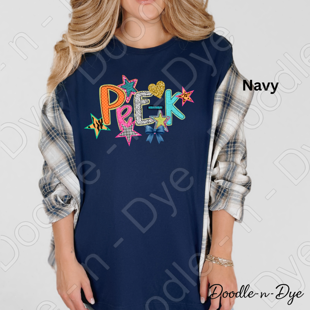 Teacher Pre-K Bella+Canvas Tee, Back to School Shirt, Beginning of School Teacher T-Shirt, Matching Team Teacher Tee, Staff Shirt, Educator's Back to School Matching Tshirt