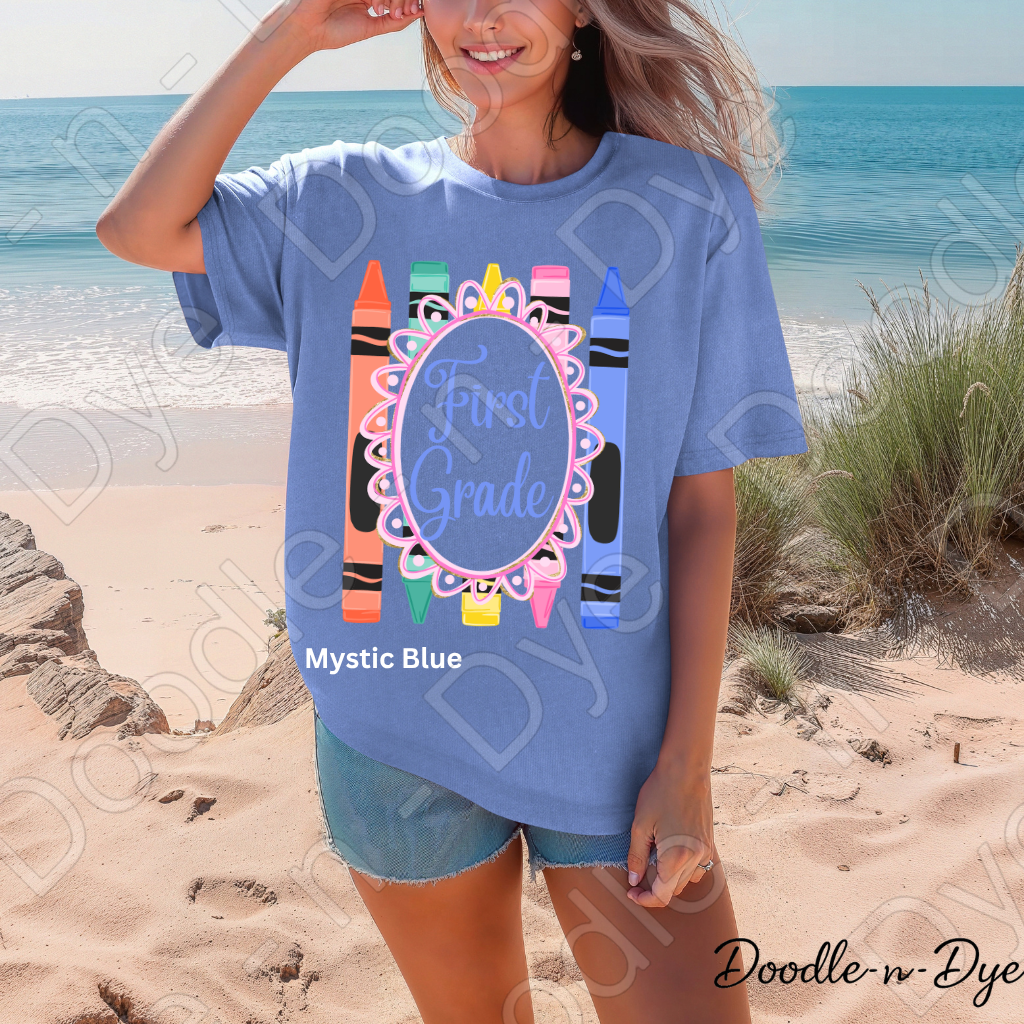 First Grade Teacher Shirt, First Grade Comfort Colors Teacher Tee, Grade Level First Grade Teacher Shirt, Elementary Teacher Gift, Back to School Teacher Tee