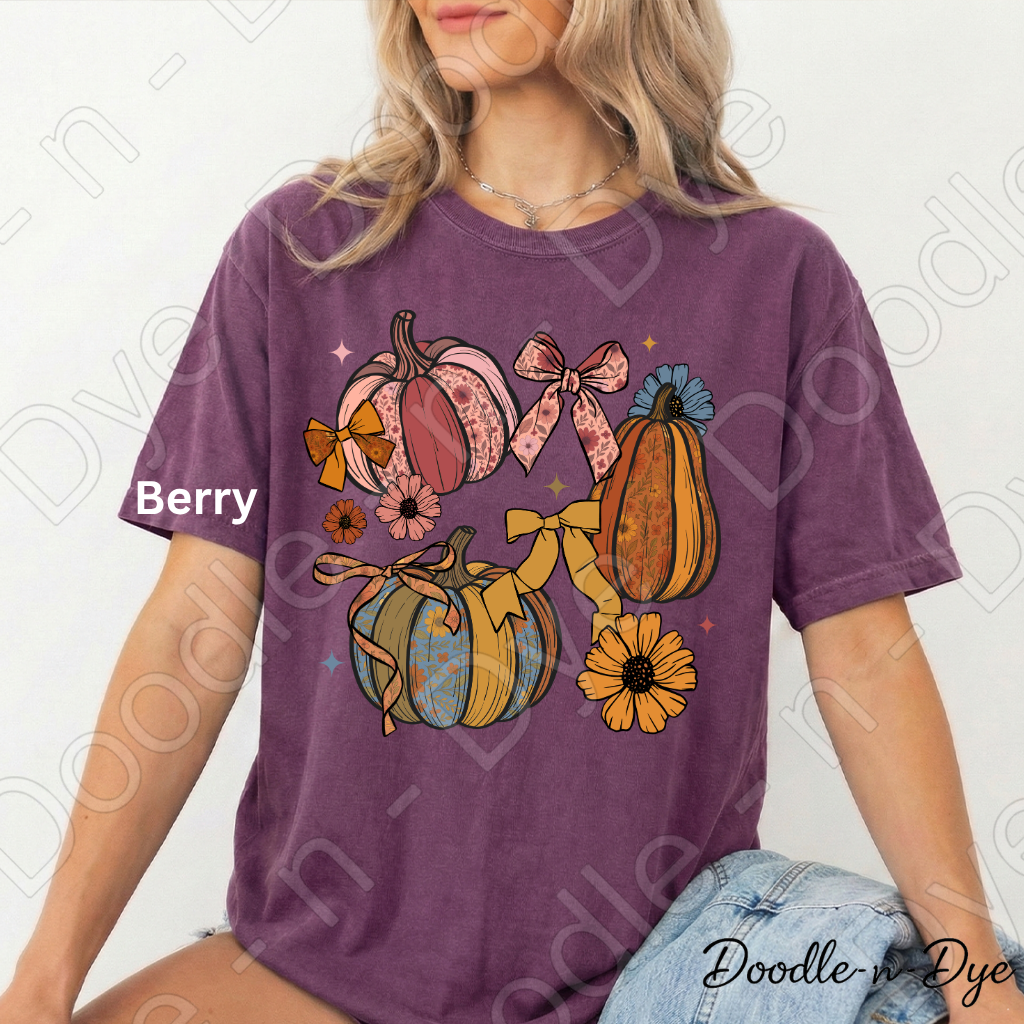 Shabby Chic Pumpkin Shirt, Farmhouse Fall Tee, Comfort Colors Pumpkin Shirt, Coquette Autumn Shirt, Floral Pumpkin Graphic Tee