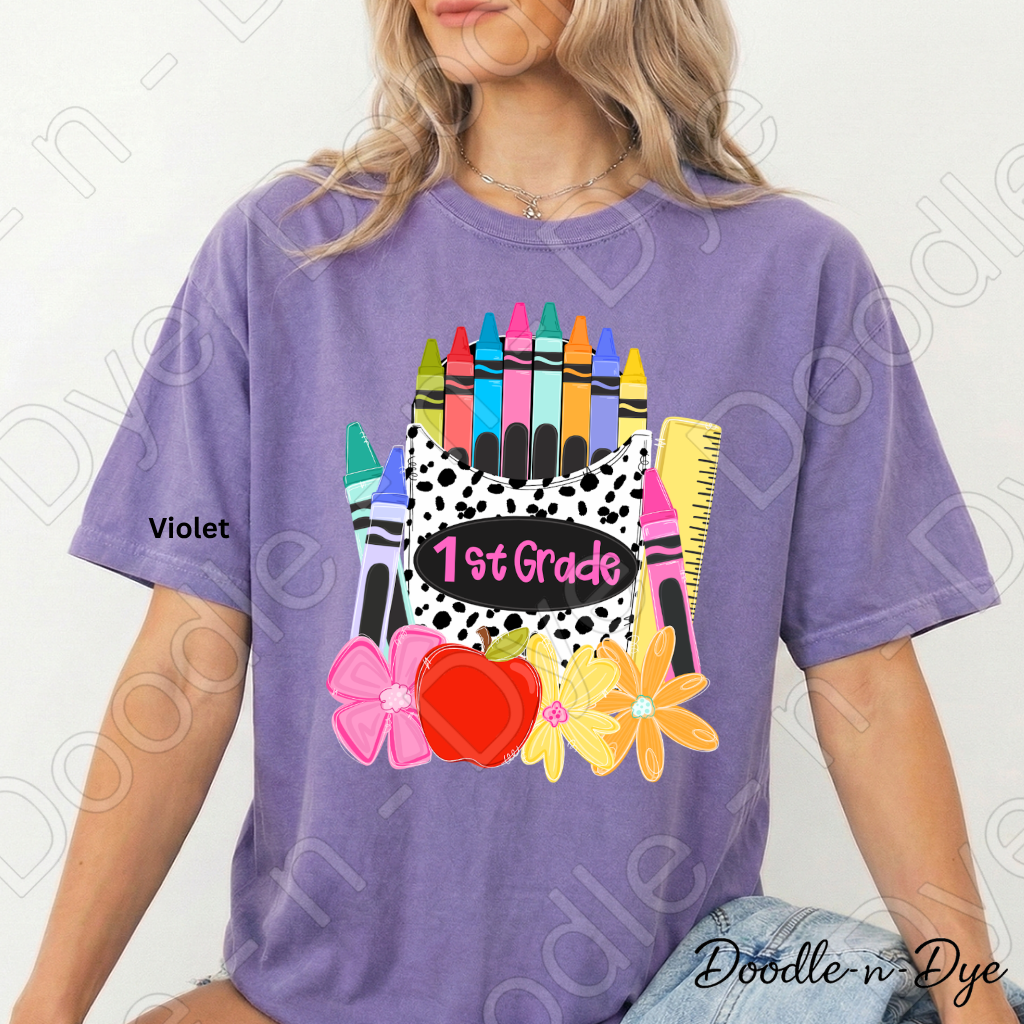 1st Grade Teacher Shirt, First Grade Teacher Tee, Comfort Colors Teacher Shirt, Back to School Shirt, Elementary Teacher Gift, Classroom Tee