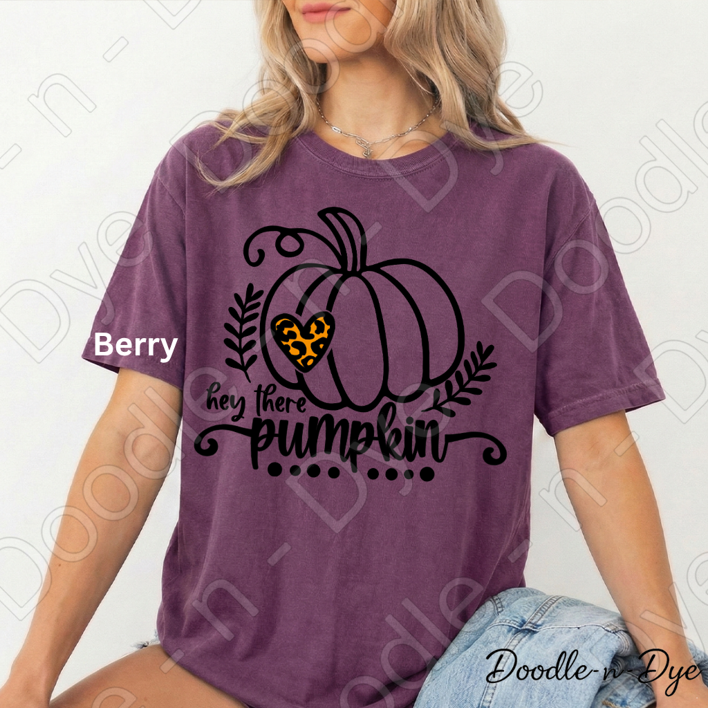 Hey There Pumpkin Shirt, Cute Fall Pumpkin Tee, Comfort Colors Autumn Shirt, Farmhouse Fall Tee, Cozy Pumpkin Graphic Tee