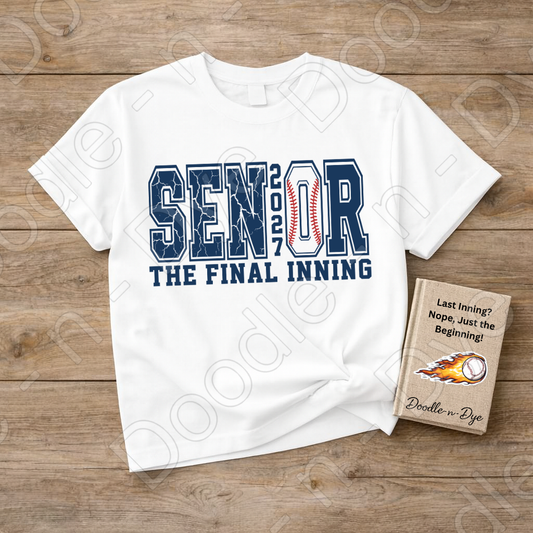 Senior 2027 Baseball Comfort Colors Tee, Graduation Gift for Him, Class of 2027 Baseball Shirt
