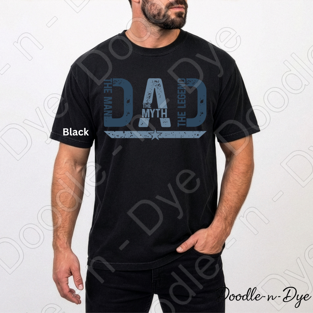 Father's Day Comfort Colors Tee, The Man The Myth The Legend Shirt, Father's Day Tee, Dad Legend Shirt, Gift for Him