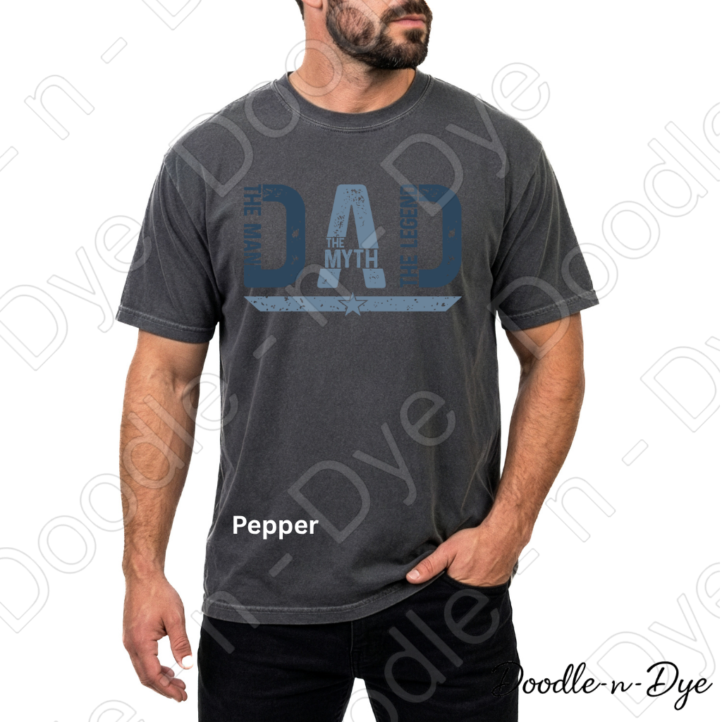 Father's Day Comfort Colors Tee, The Man The Myth The Legend Shirt, Father's Day Tee, Dad Legend Shirt, Gift for Him