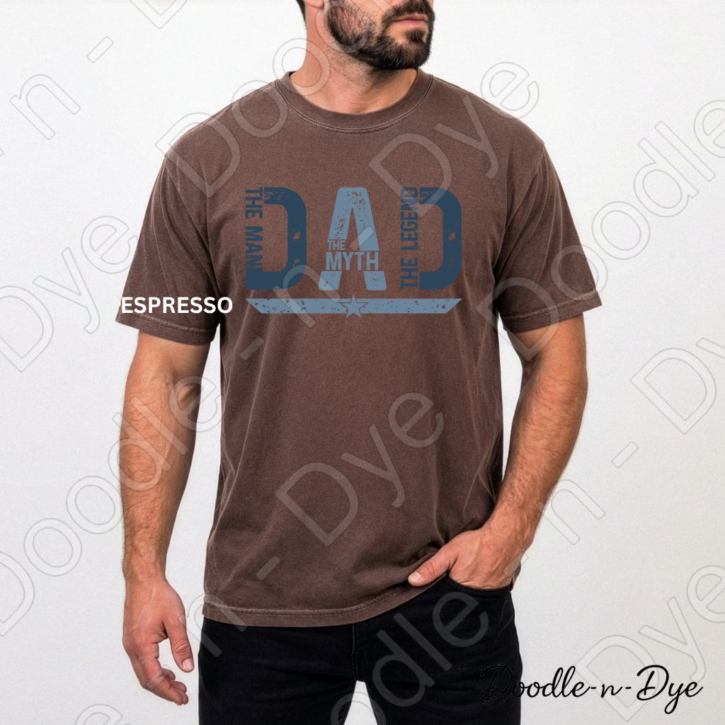Father's Day Comfort Colors Tee, The Man The Myth The Legend Shirt, Father's Day Tee, Dad Legend Shirt, Gift for Him