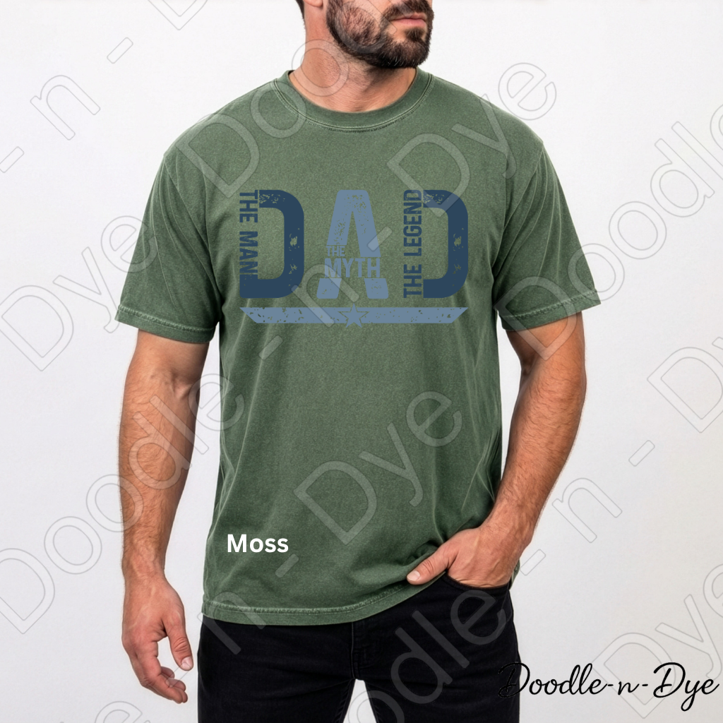 Father's Day Comfort Colors Tee, The Man The Myth The Legend Shirt, Father's Day Tee, Dad Legend Shirt, Gift for Him
