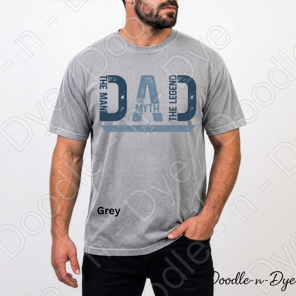 Father's Day Comfort Colors Tee, The Man The Myth The Legend Shirt, Father's Day Tee, Dad Legend Shirt, Gift for Him