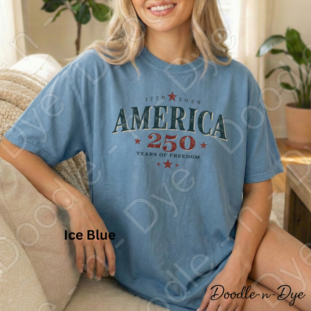 America 250 Shirt – 1776–2026 Patriotic Comfort Colors Tee - 250 Years of Freedom T-Shirt