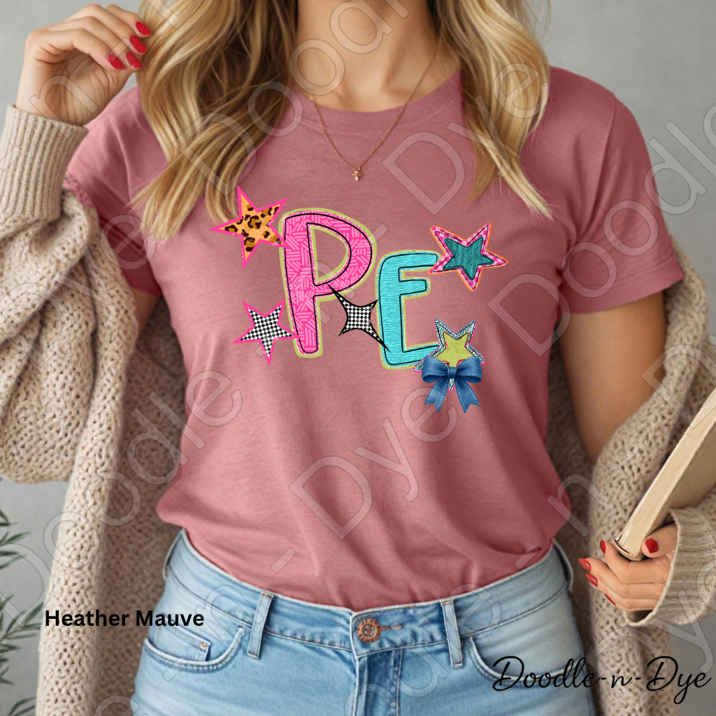 PE Teacher Bella & Canvas Tee, Back to School Teacher & Student Tee, Meet‑the‑Teacher & Classroom Photos, Beginning of School PE Teacher Shirt, Grade Level Gift for Teacher