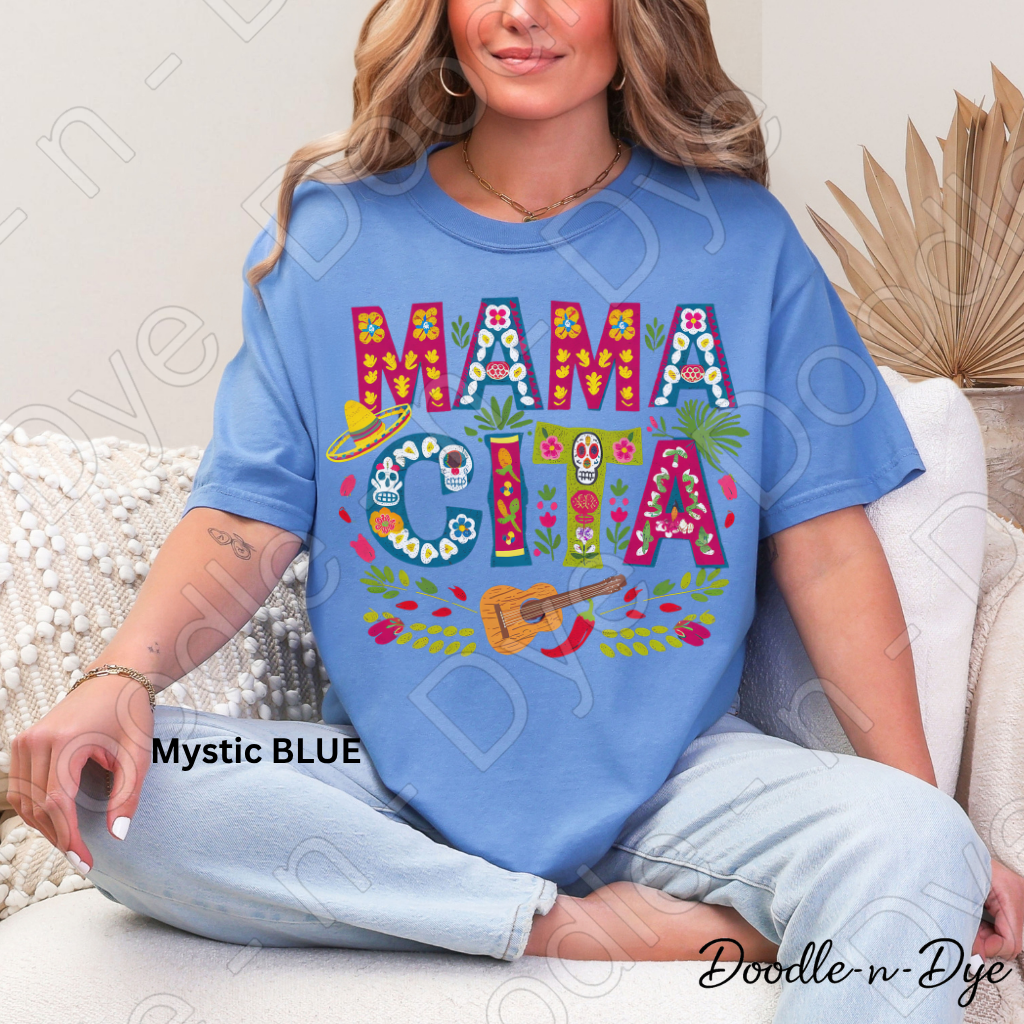 Mamacita Comfort Colors Tee, Fiesta-Inspired Mom Shirt, Mother's Day Gift, Mother's Day T-Shirt