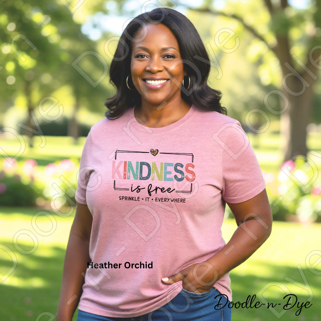 Kindness Teacher Tee, Sprinkle it Everywhere Bella+Canvas Shirt, Positive Message Tee, Kindness is Free Graphic Shirt, Kindness Teacher Tshirt