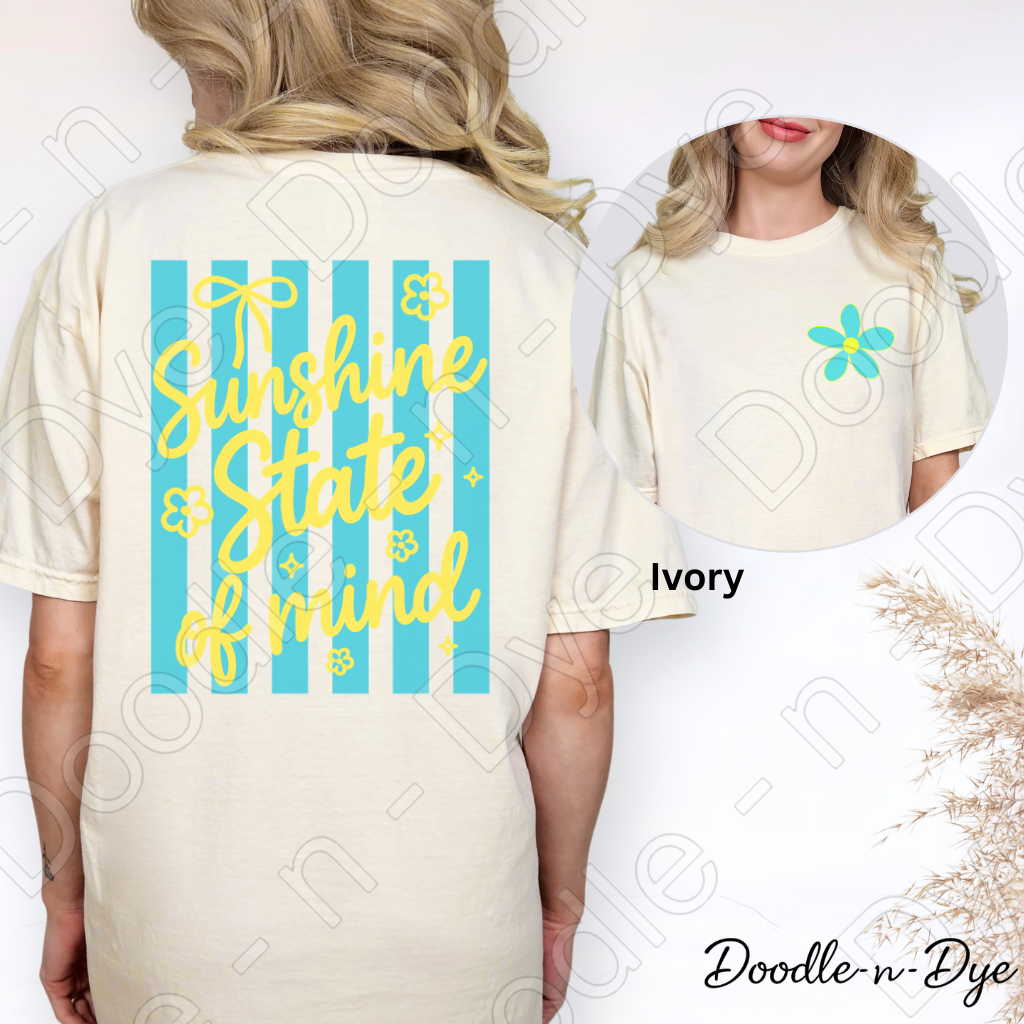 Summer Sunshine State of Mind T-Shirt - Comfort Colors Tee - Summer Vacation Shirt