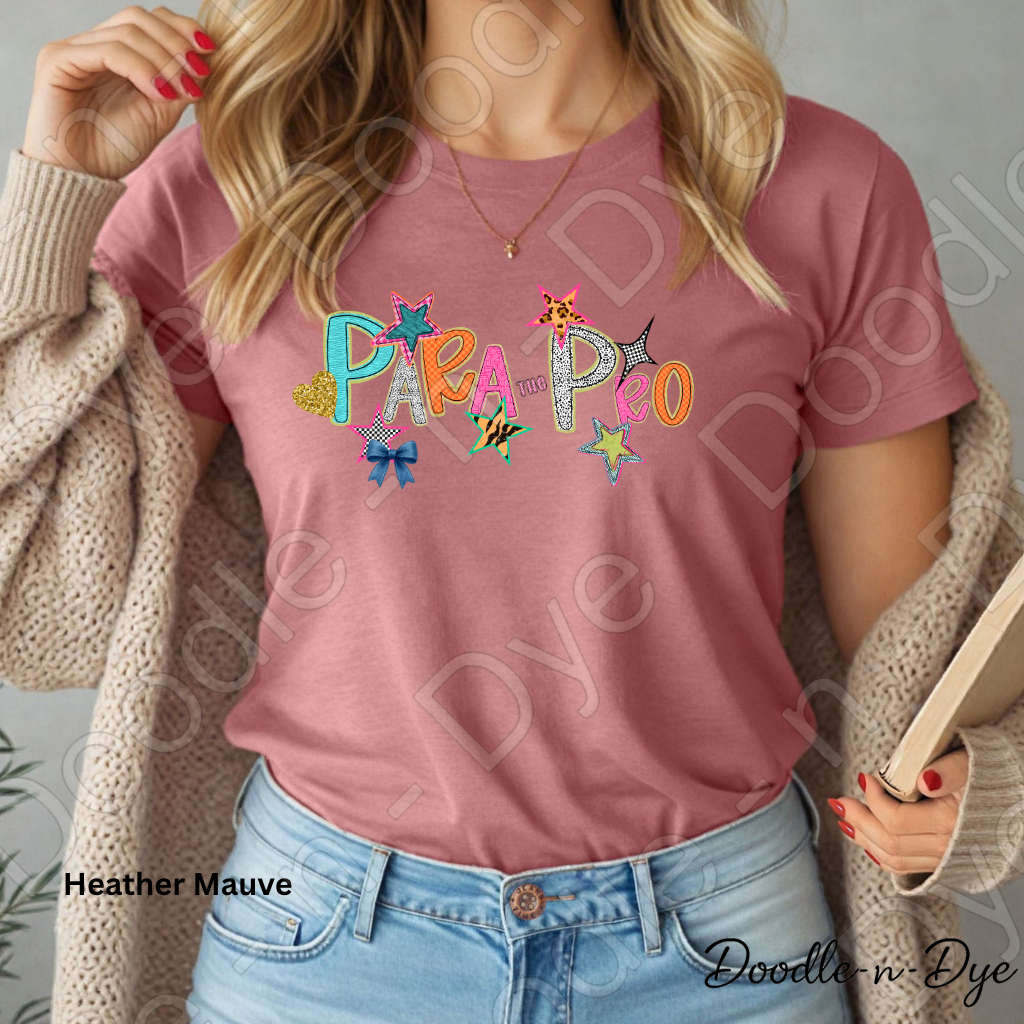 Paraprofessional Teacher Bella & Canvas Tee, Back to School Teacher & Student Tee, Meet‑the‑Teacher & Classroom Photos, Beginning of School Paraprofessional Teacher Shirt, Grade Level Gift for Teacher