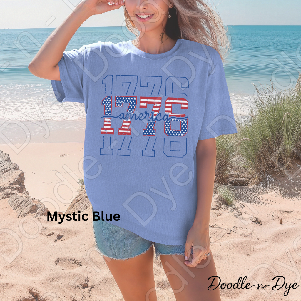 1776 America Shirt – Patriotic Vintage USA Comfort Colors Tee - July 4th 250 Anniversary T-Shirt