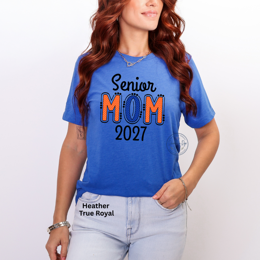 Senior Mom 2027 Shirt | Original Bella + Canvas® T-Shirt | Class of 2027 Mom Tee | Graduation Mom Shirt | Proud Senior Mom Gift
