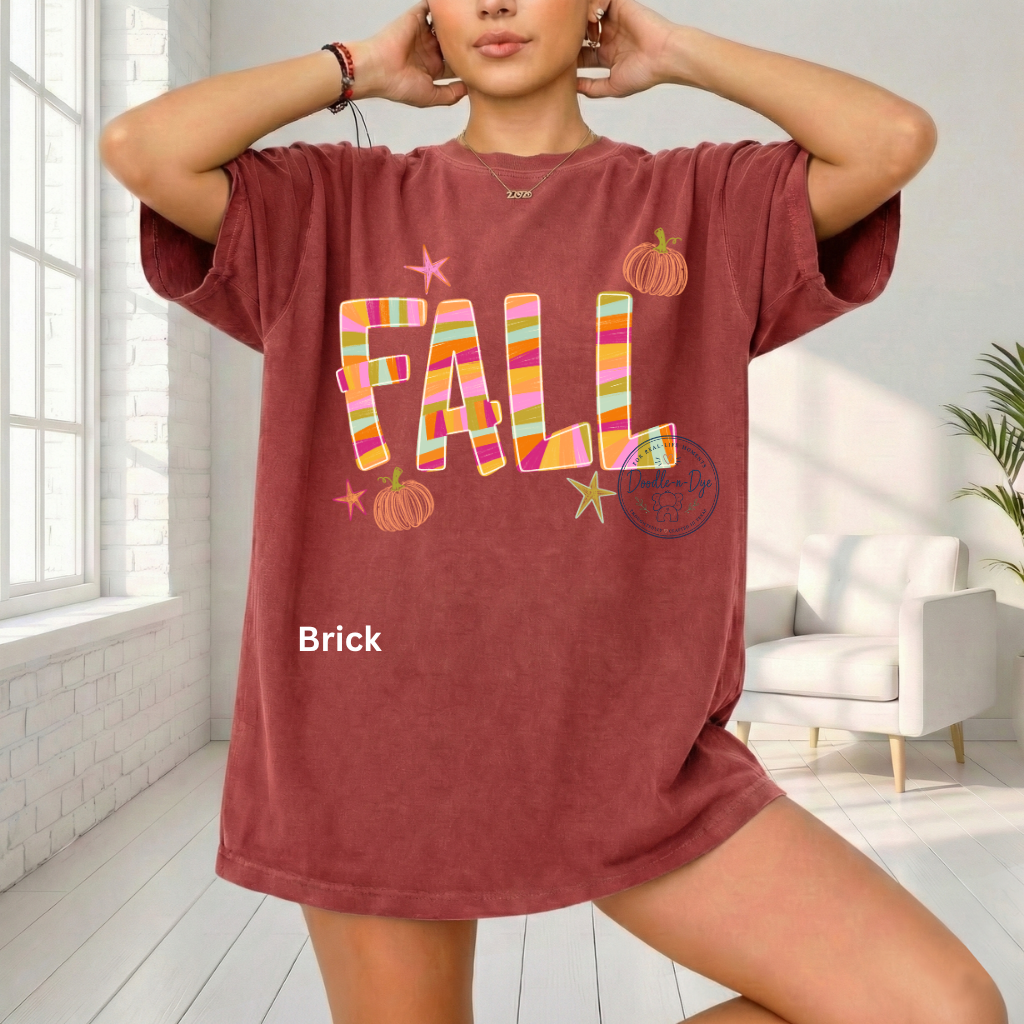 Fall Shirt | Comfort Colors® 1717 Autumn T-Shirt | Colorful Fall Graphic Tee | Cute Pumpkin Shirt | Boutique Fall Shirt for Women