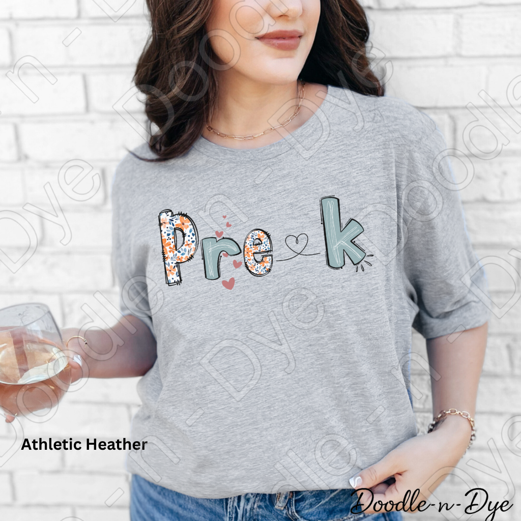 Pre‑K Teacher Shirt – Bella Canvas 3001 - Teacher Appreciation - Gift for Teacher
