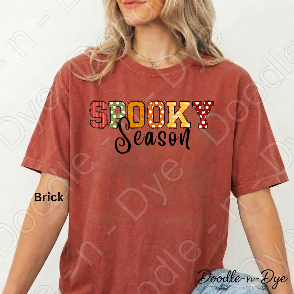 Spooky Season Shirt | Doodle-n-Dye Original | Comfort Colors 1717 Halloween Tee | Cute Fall Graphic Shirt | Pumpkin Halloween Shirt