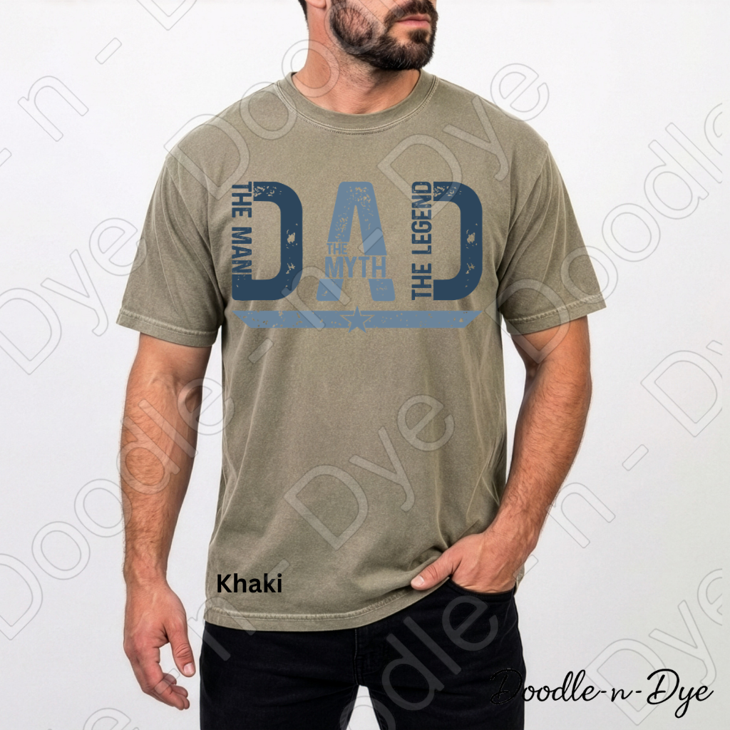 Father's Day Comfort Colors Tee, The Man The Myth The Legend Shirt, Father's Day Tee, Dad Legend Shirt, Gift for Him