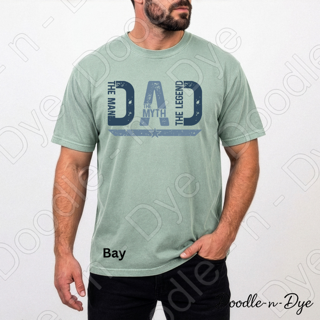 Father's Day Comfort Colors Tee, The Man The Myth The Legend Shirt, Father's Day Tee, Dad Legend Shirt, Gift for Him