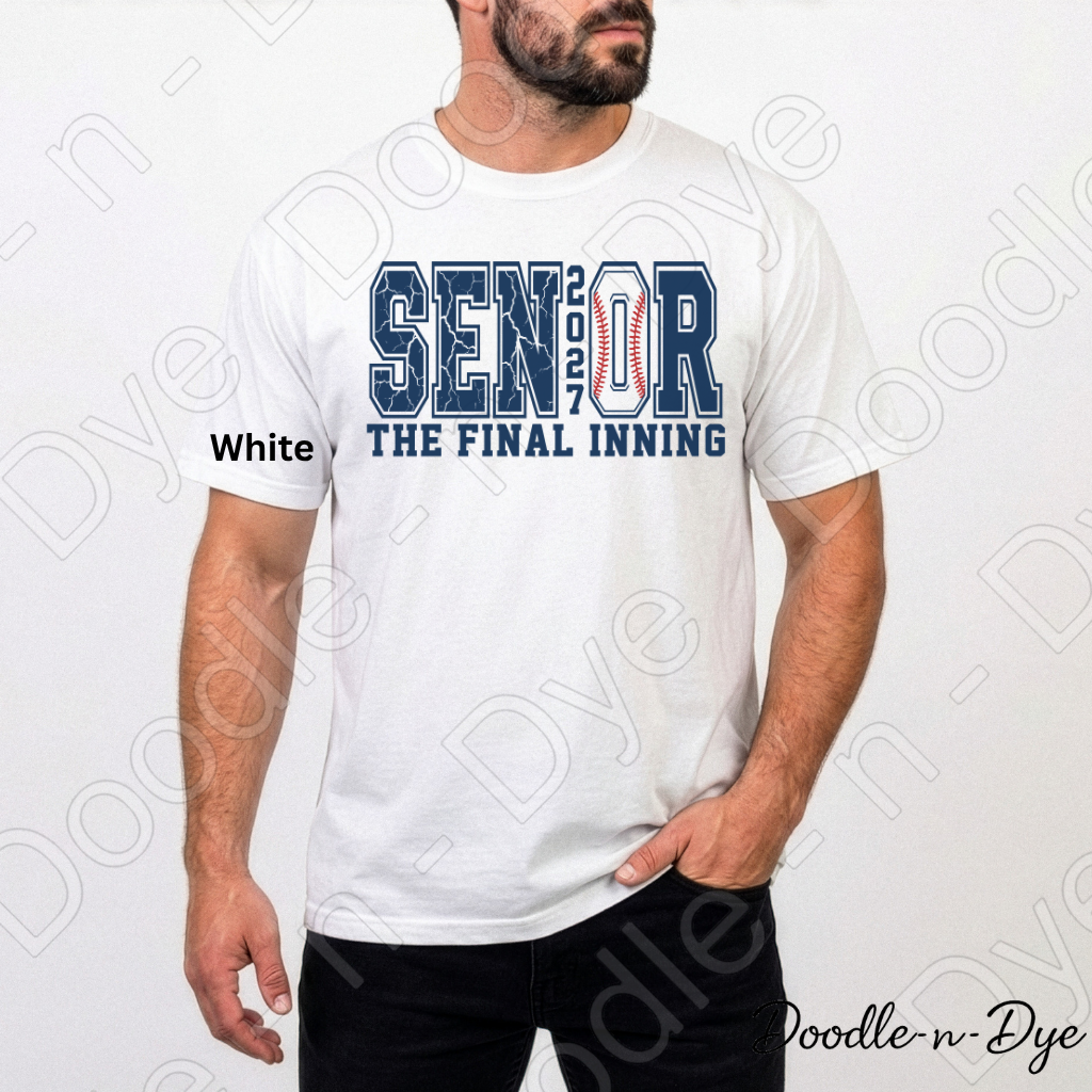 Senior 2027 Baseball Comfort Colors Tee, Graduation Gift for Him, Class of 2027 Baseball Shirt