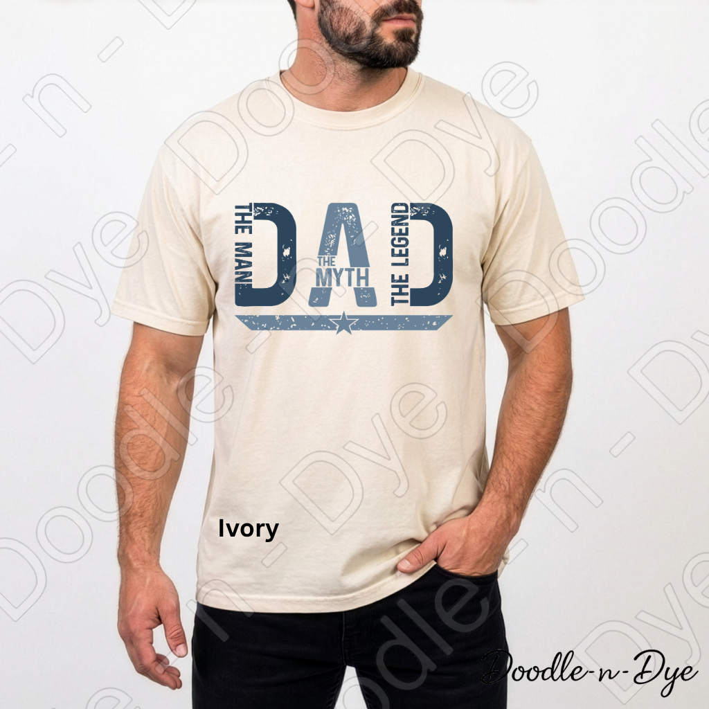 Father's Day Comfort Colors Tee, The Man The Myth The Legend Shirt, Father's Day Tee, Dad Legend Shirt, Gift for Him