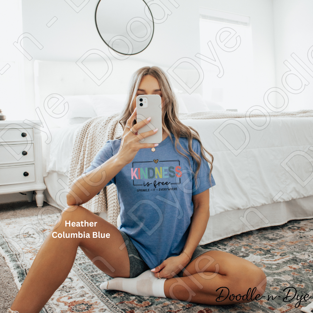 Kindness Teacher Tee, Sprinkle it Everywhere Bella+Canvas Shirt, Positive Message Tee, Kindness is Free Graphic Shirt, Kindness Teacher Tshirt