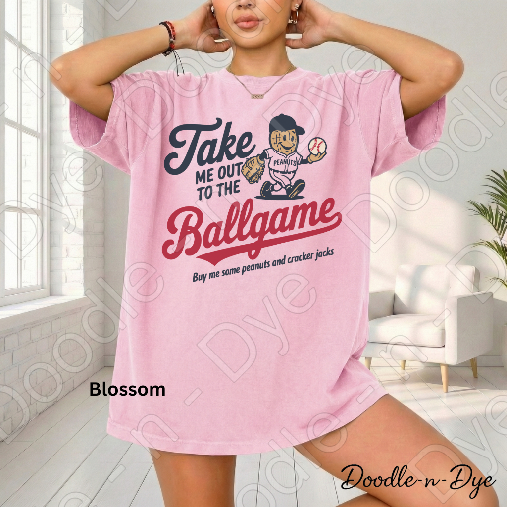 Take Me Out to the Ballgame Shirt – Baseball Peanut Comfort Colors Tee - Buy Me Some Cracker Jacks T-Shirt