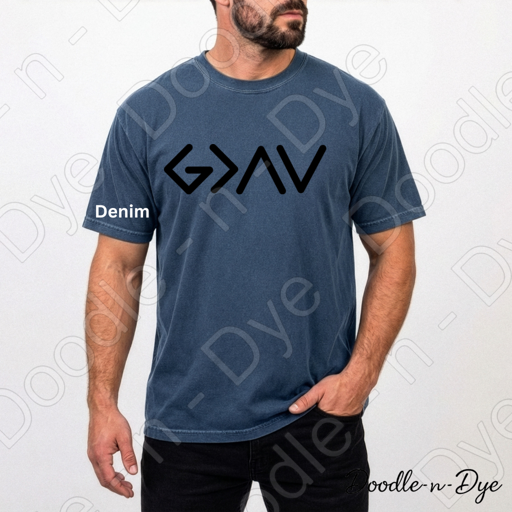 God is Greater Than the Highs and Lows Shirt, Christian God is Greater Tee, Faith-Based T-Shirt, Faith-Forward Tshirt