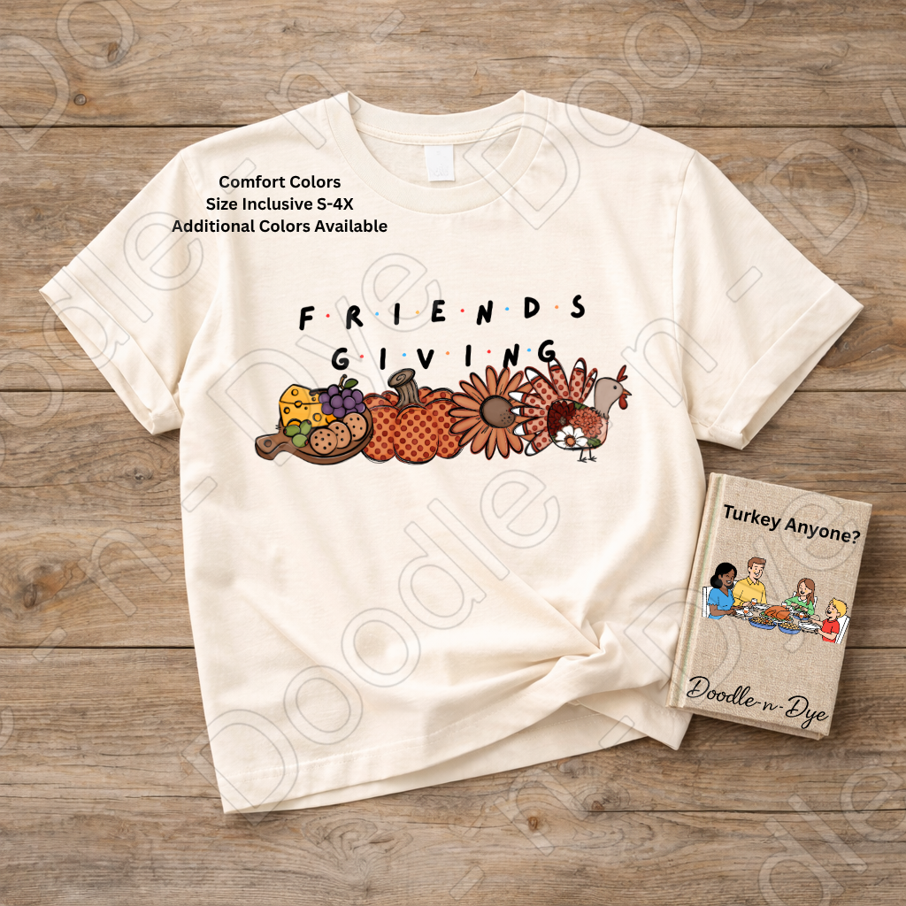 Friends Giving Shirt | Original Friendsgiving Comfort Colors Tee | Thanksgiving Friends Shirt | Fall Gathering Graphic Tee | Comfort Colors 1717