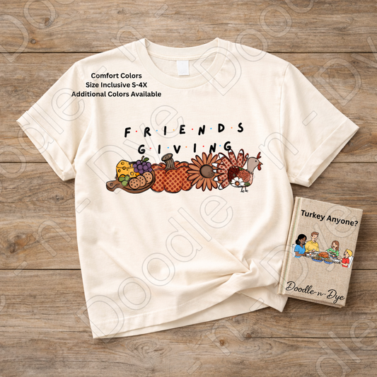 Friends Giving Shirt | Original Friendsgiving Comfort Colors Tee | Thanksgiving Friends Shirt | Fall Gathering Graphic Tee | Comfort Colors 1717