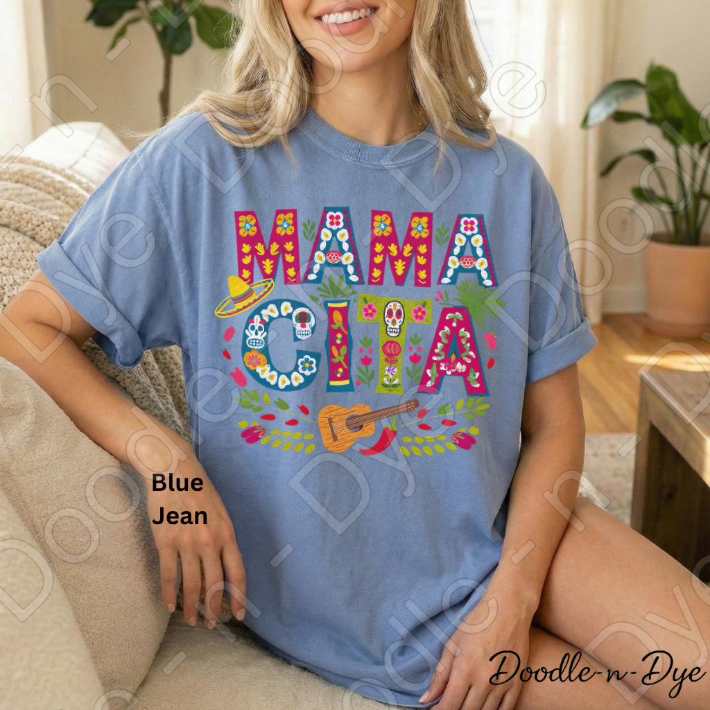 Mamacita Comfort Colors Tee, Fiesta-Inspired Mom Shirt, Mother's Day Gift, Mother's Day T-Shirt