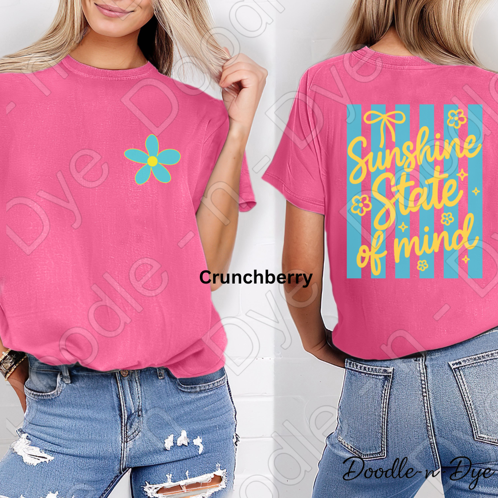Summer Sunshine State of Mind T-Shirt - Comfort Colors Tee - Summer Vacation Shirt