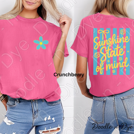 Summer Sunshine State of Mind T-Shirt - Comfort Colors Tee - Summer Vacation Shirt