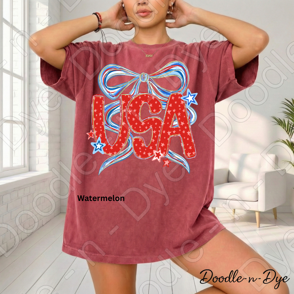 USA 4th of July Shirt, Patriotic Comfort Colors Tee, Red White Blue USA Shirt, Independence Day Tee, Fourth of July Graphic Tee
