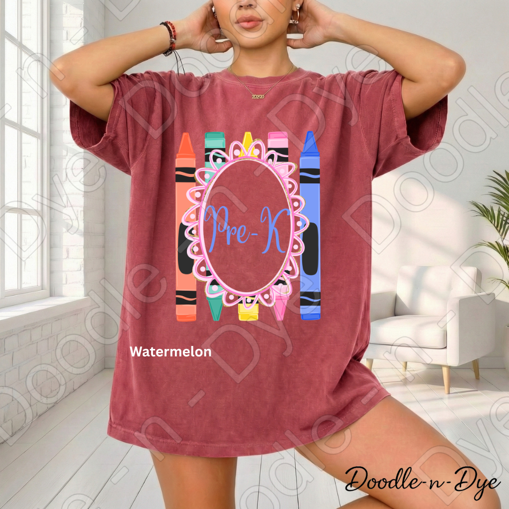 Pre-K Teacher Shirt, Pre-K Comfort Colors Teacher Tee, Grade Level Pre-K Teacher Shirt, Preschool Teacher Gift, Back to School Teacher Tee