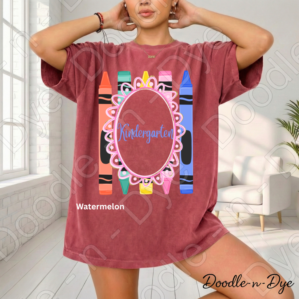 Kindergarten Teacher Shirt, Kindergarten Comfort Colors Teacher Tee, Grade Level Kindergarten Teacher Shirt, Kindergarten Teacher Gift, Back to School Teacher Tee