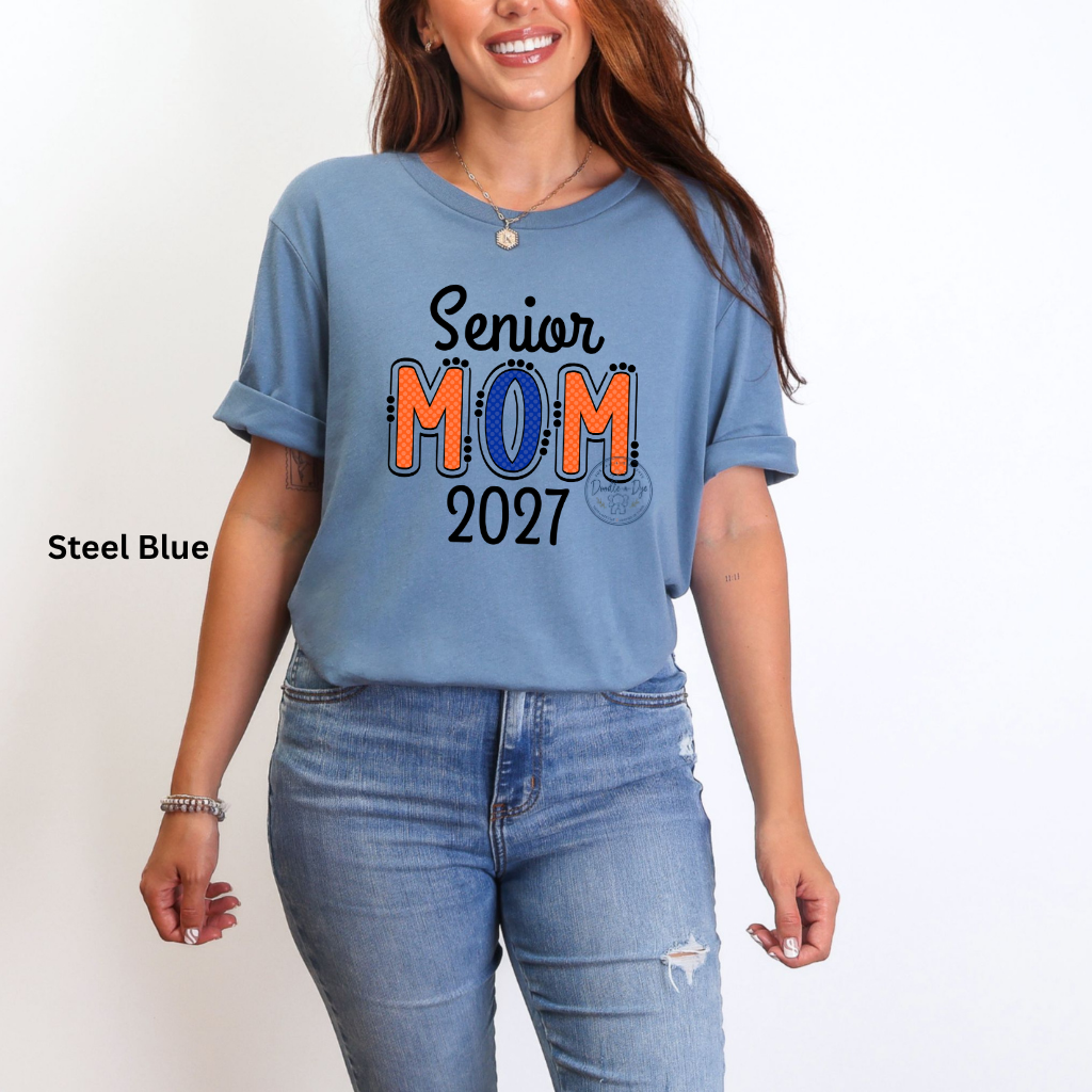 Senior Mom 2027 Shirt | Original Bella + Canvas® T-Shirt | Class of 2027 Mom Tee | Graduation Mom Shirt | Proud Senior Mom Gift