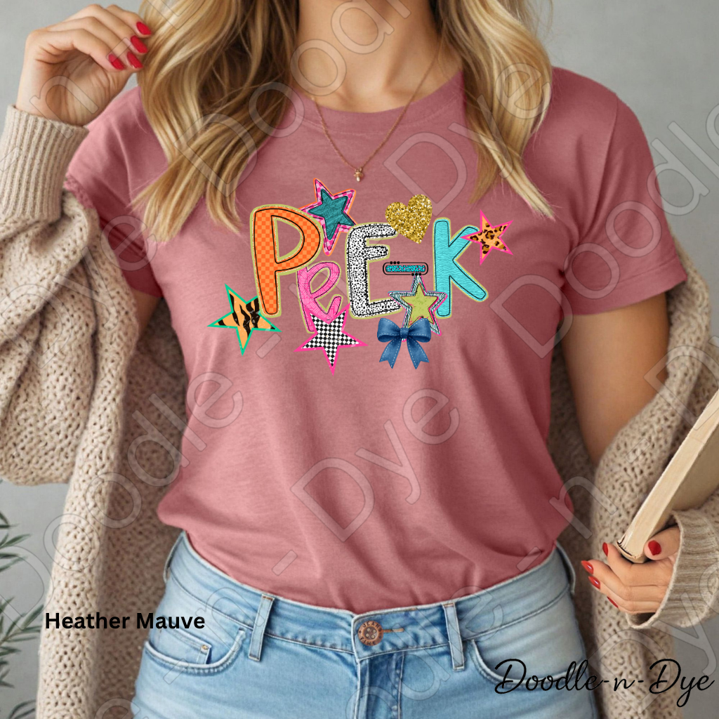 Pre-K Teacher Shirt, Pre-K Teacher Tee, Preschool Teacher Shirt, Bella Canvas Teacher Tee, Back to School Teacher Shirt, Early Childhood Educator Gift