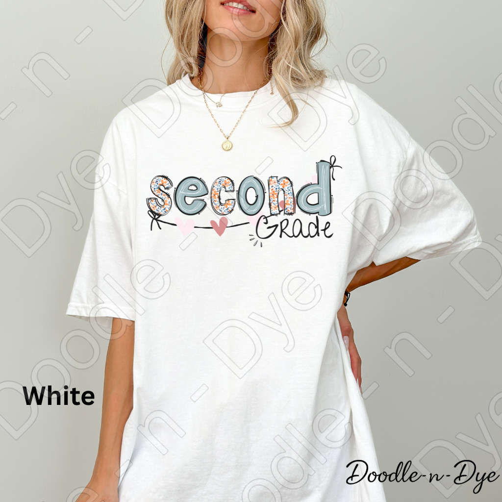 Second Grade Teacher Shirt – Comfort Colors 1717 Team Tee - Teacher Appreciation Gift