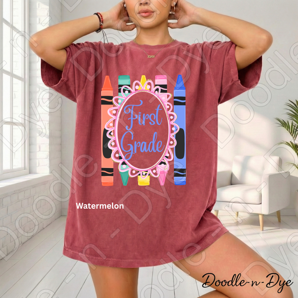 First Grade Teacher Shirt, First Grade Comfort Colors Teacher Tee, Grade Level First Grade Teacher Shirt, Elementary Teacher Gift, Back to School Teacher Tee