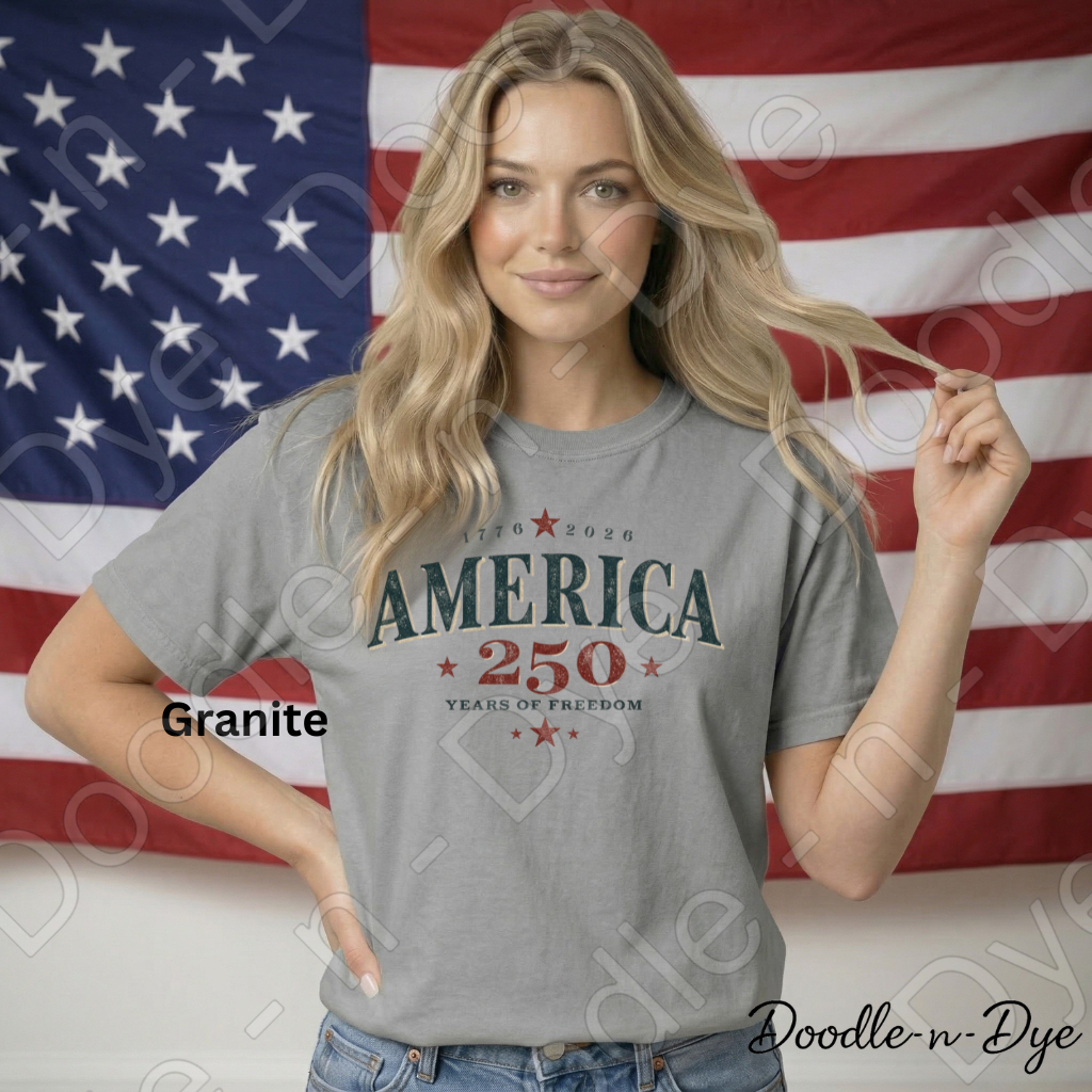 America 250 Shirt – 1776–2026 Patriotic Comfort Colors Tee - 250 Years of Freedom T-Shirt