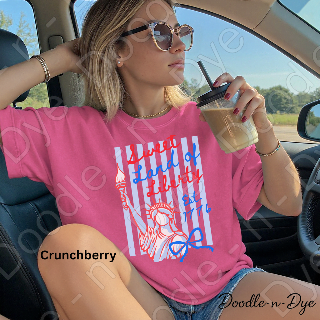 Sweet Land of Liberty Shirt – Patriotic Comfort Colors 1717 Tee - July 4th T-Shirt