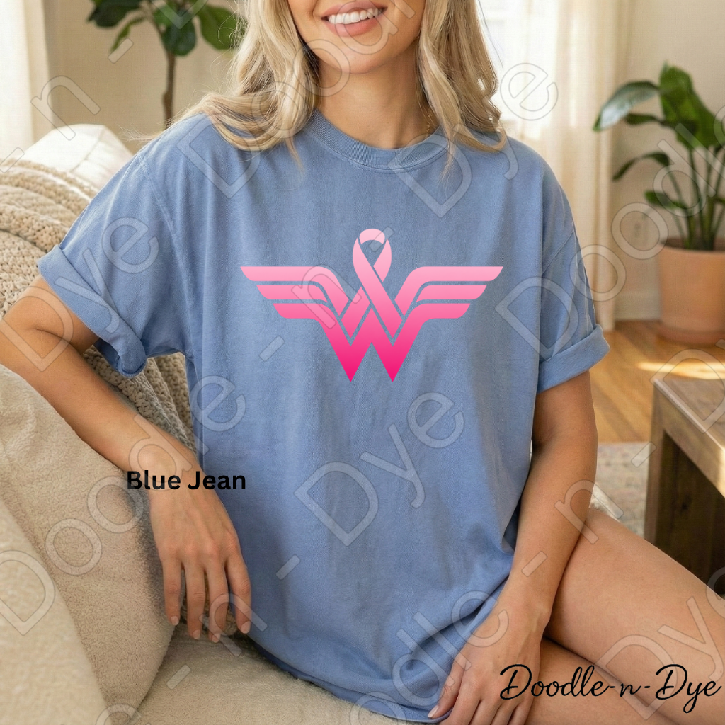 Fight Like a Girl Breast Cancer Awareness Shirt | Original Comfort Colors® Tee | Pink Ribbon Survivor Support Shirt | Breast Cancer Warrior Tee