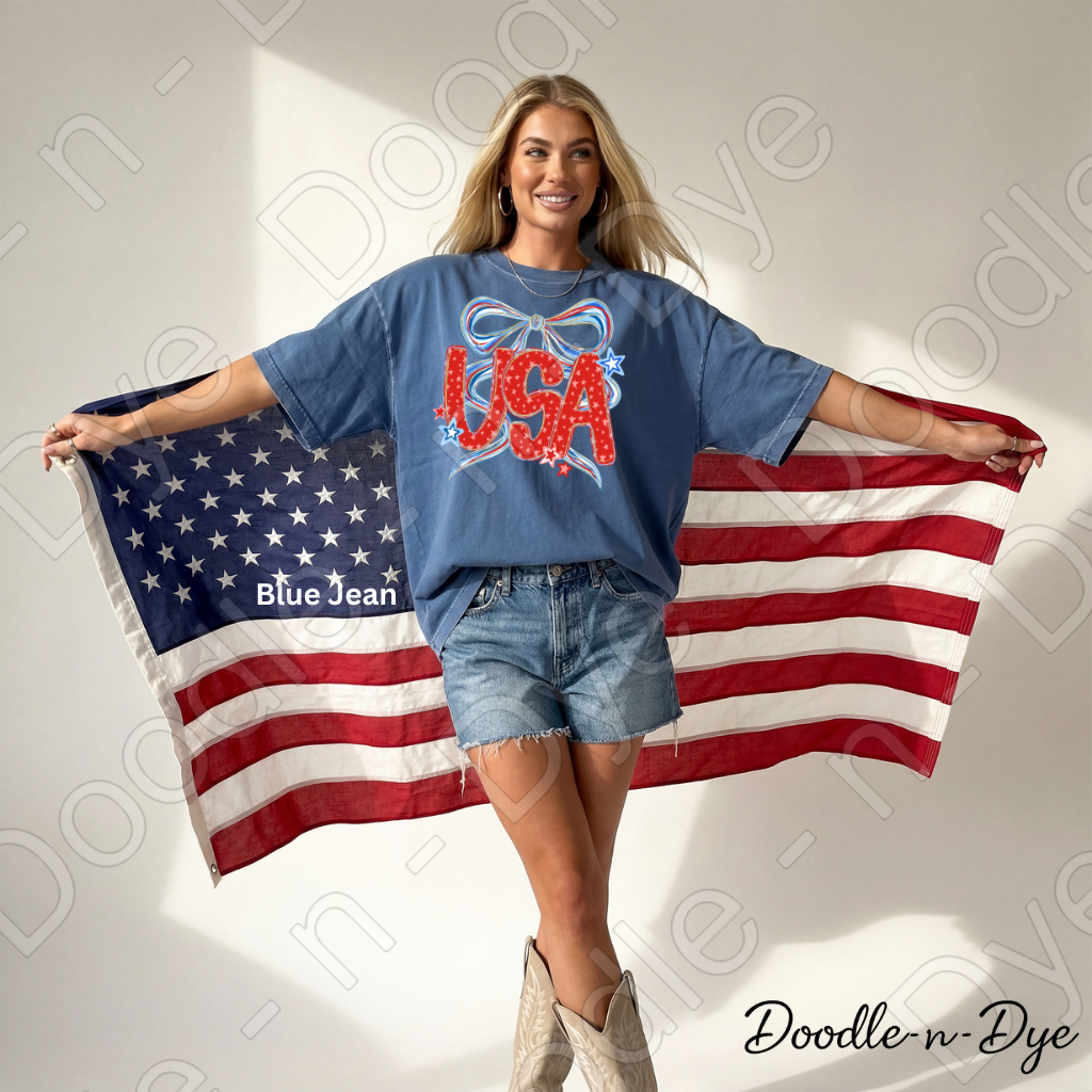 USA 4th of July Shirt, Patriotic Comfort Colors Tee, Red White Blue USA Shirt, Independence Day Tee, Fourth of July Graphic Tee