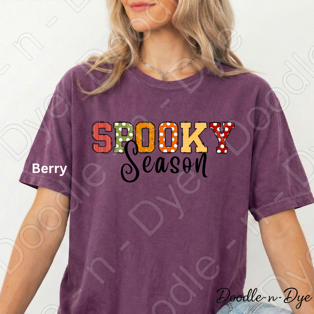 Spooky Season Shirt | Doodle-n-Dye Original | Comfort Colors 1717 Halloween Tee | Cute Fall Graphic Shirt | Pumpkin Halloween Shirt